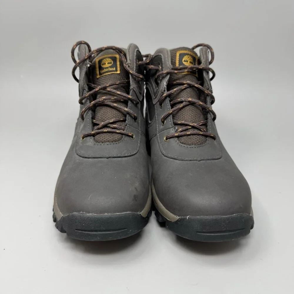 Timberland Mt. Maddsen Waterproof Boots Boys Size 7 Shoes Brown Leather